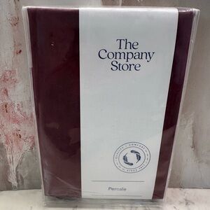 The Company Store Merlot Percale Standard Pillowcase 100% Cotton 20”x 26” New